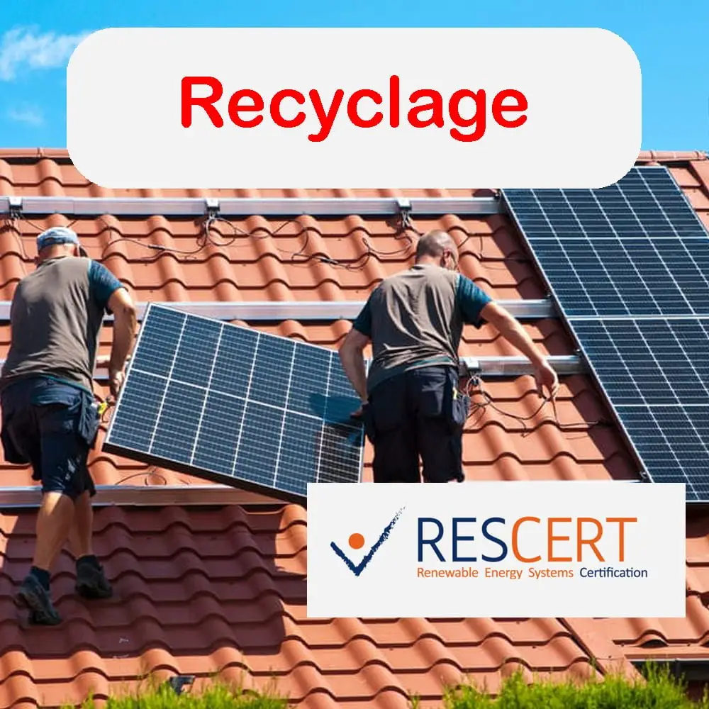 Recyclage - Rescert Photovolaïque